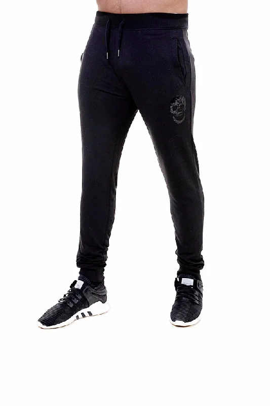 Mens Slim Fit Black Sweatpants