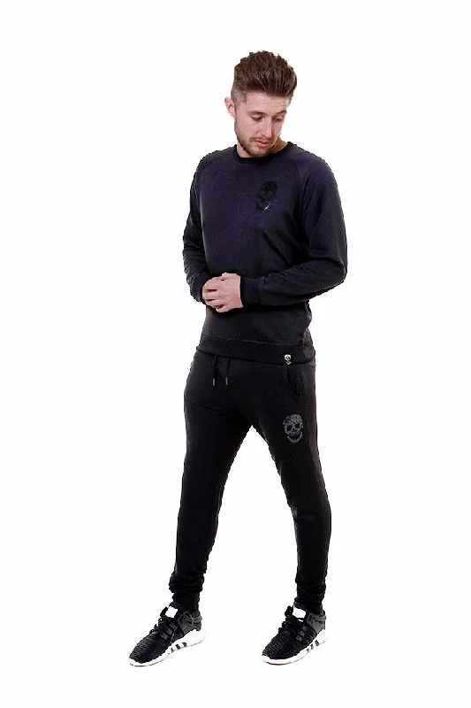 Mens Slim Fit Black Sweatpants