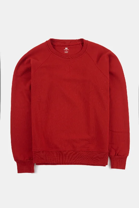 Men's Raglan Sweatshirt - Crimson