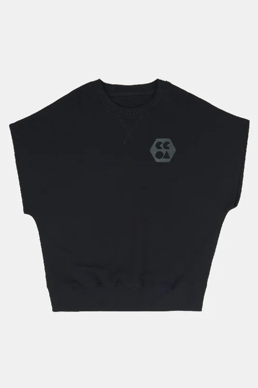 Men's Sleeveless Sweatshirt Plastic Free - Black