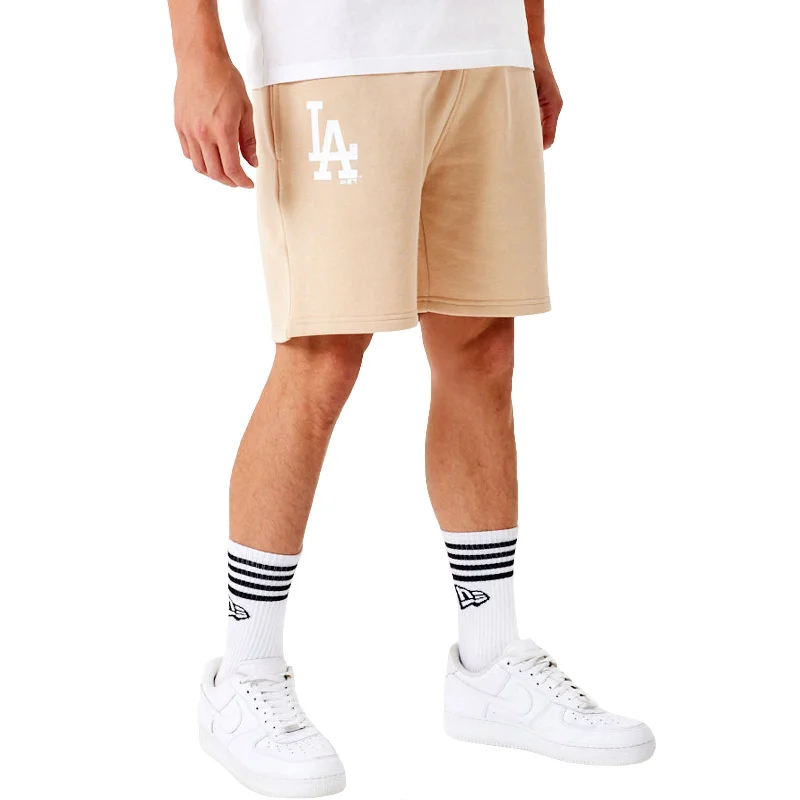 New Era Los Angeles Dodgers League Essentials Sweatshorts - Light Beige