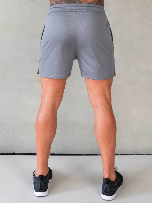 Octane Mesh Shorts - Steel Grey