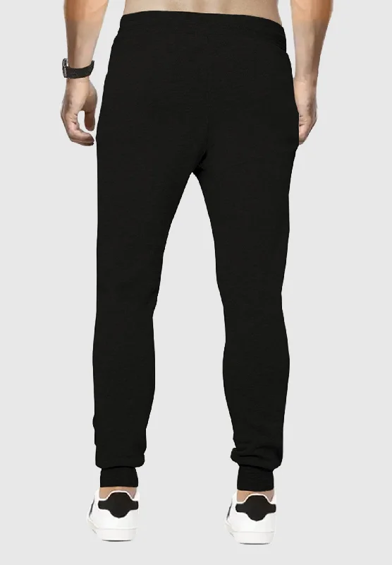 TRIPR Logo Printed Men Black White Track Pant