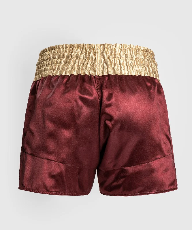 Venum Classic Muay Thaï Short - Burgundy/Gold/White