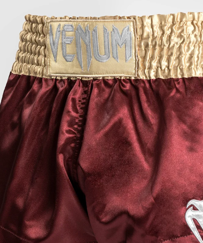 Venum Classic Muay Thaï Short - Burgundy/Gold/White