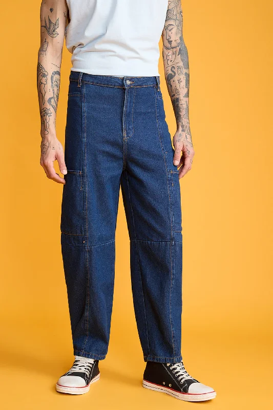 Men's Cobalt Carrot Jeans