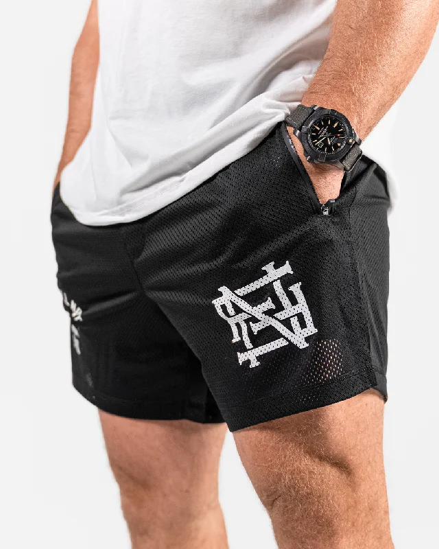 MENS MOMENTUM MESH SHORTS - BLACK