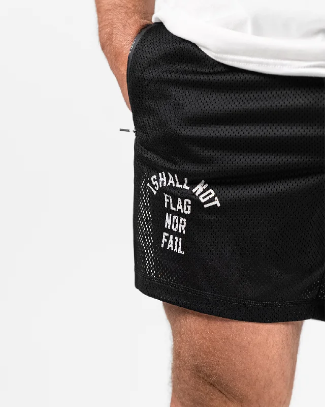 MENS MOMENTUM MESH SHORTS - BLACK