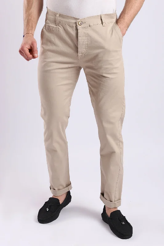 Pockets Regular Fit Gabardine Pants (1123) - White Rabbit