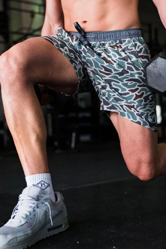 Athletic Short - Retro Duck Camo - Grey Liner