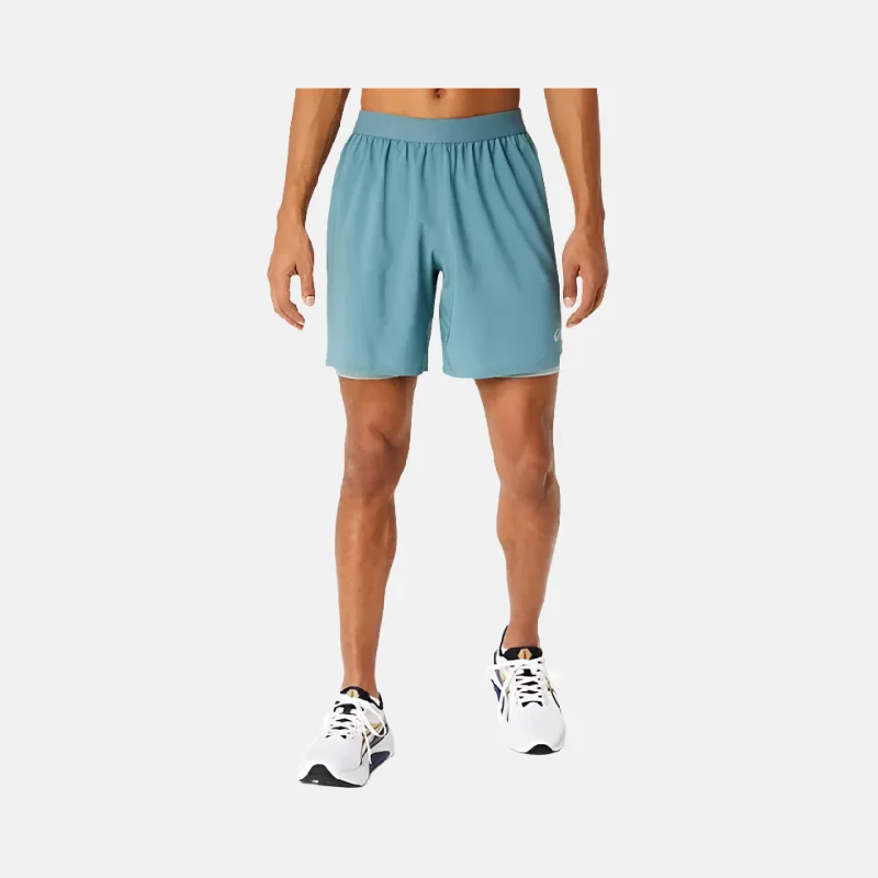 Asics Road 2in1 7Inch Men's Shorts -Foggy Teal/Ocean Haze