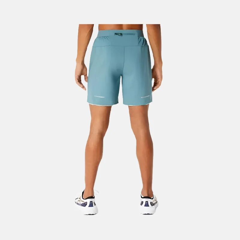 Asics Road 2in1 7Inch Men's Shorts -Foggy Teal/Ocean Haze