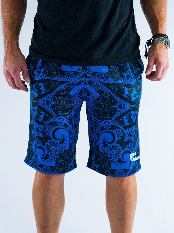 Blue Mandala Shorts