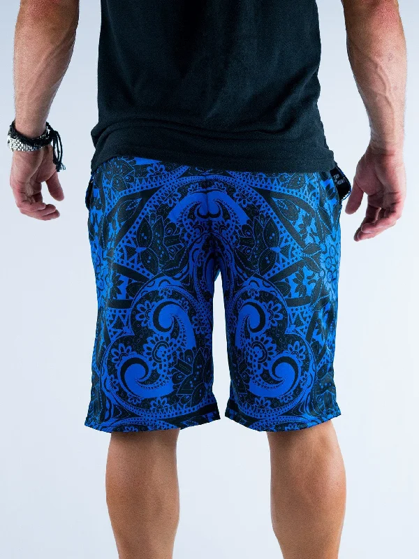 Blue Mandala Shorts