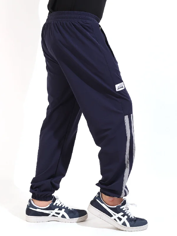 Navy Terry Lycra Trackpant