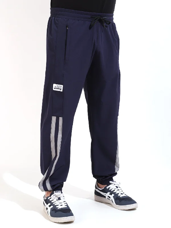 Navy Terry Lycra Trackpant