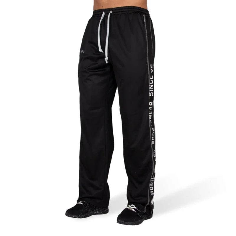 Functional mesh pants-Black/White