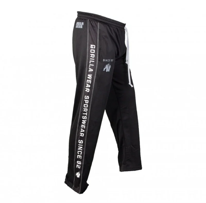 Functional mesh pants-Black/White