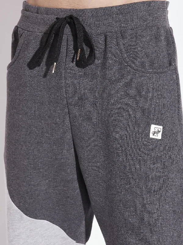 Grey Cut Sew Relaxed Fit Joggers