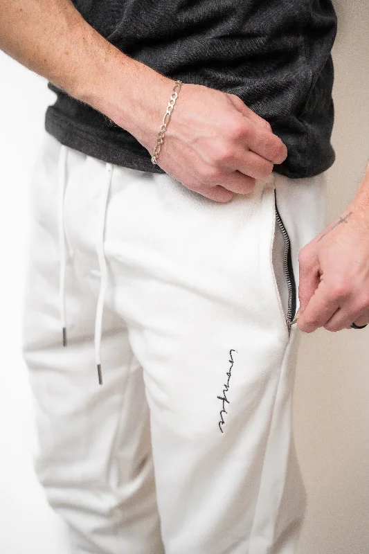 IRONFIT SIGNATURE JOGGERS - WHITE