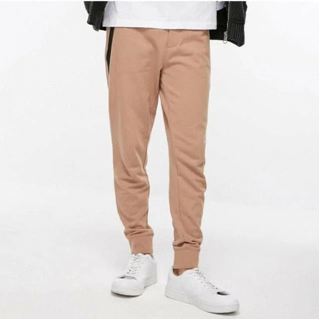 JackJones Men's Stretch Jogger Pants with Zipper Pockets Men's Slim Fit Sweatpants Men's Fitness Trousers