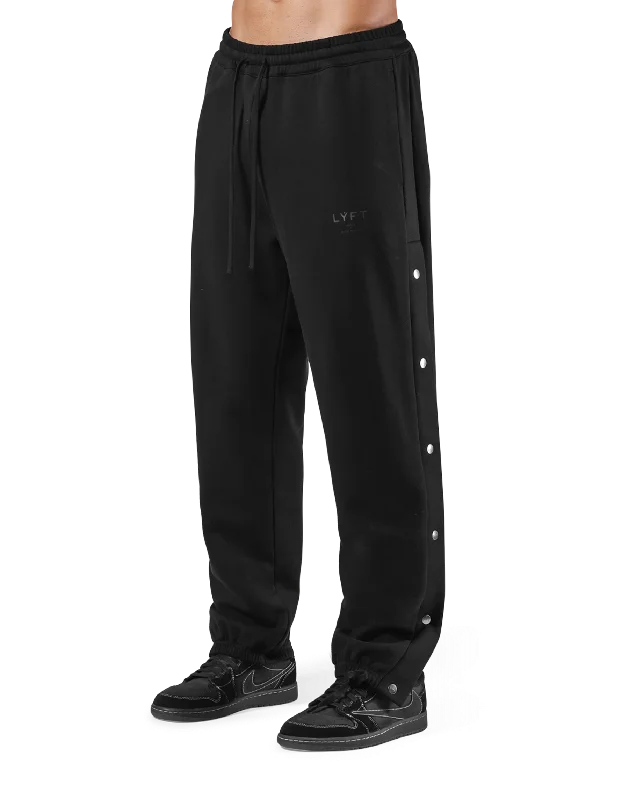 Warm Up Button Sweat Pants V.2 - Black