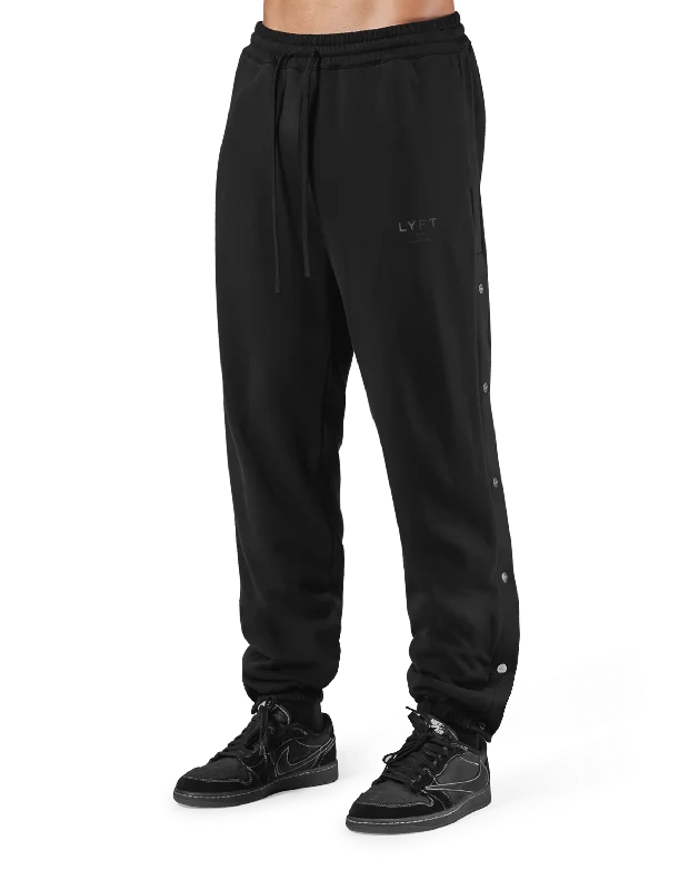 Warm Up Button Sweat Pants V.2 - Black