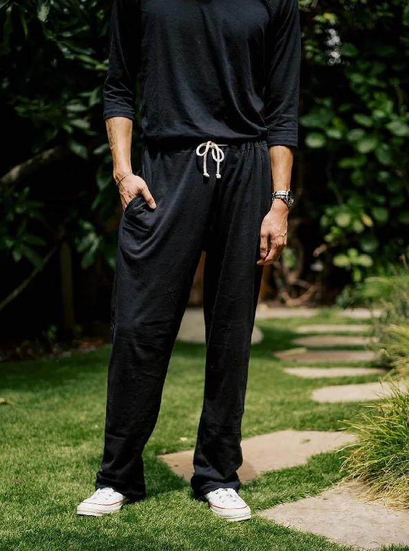 Men's Organic Lounge Pants - Black