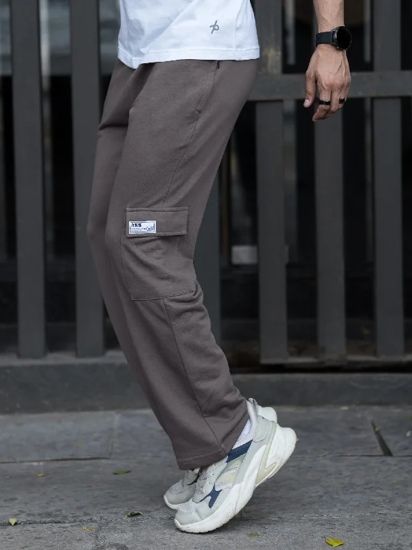 Solid Dark Grey Baggy Fit Cargo