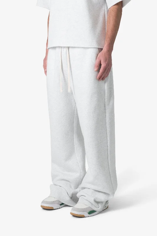 Washed Ultra Baggy Sweatpants - Heather Grey