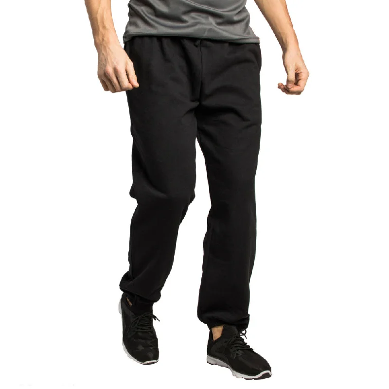 Mountain Ridge Men's Fleece Pants with Adjustable Drawstring and Elastic Ankle