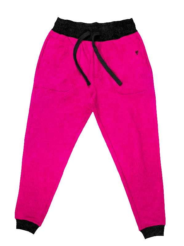 Neon Crushed Velvet Unisex Joggers