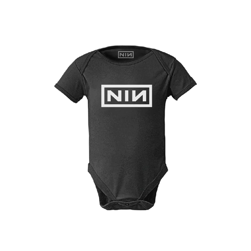 NIN LOGO BLACK ONESIE