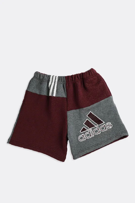 Rework Adidas Patchwork Sweatshorts - S