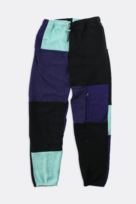 Rework Unisex North Face Patchwork Fleece Pant - M