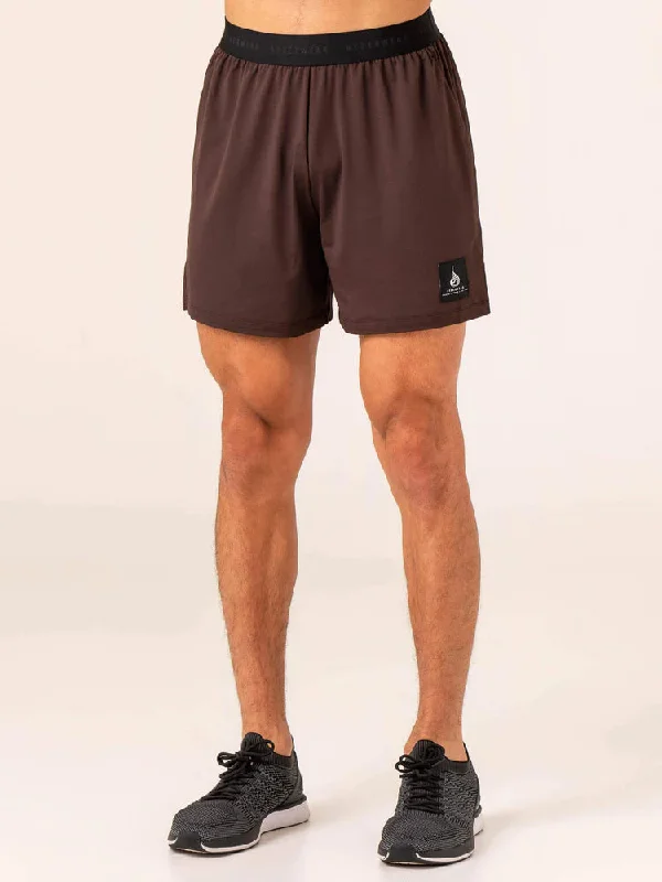 Ryderwear | Terrain Mesh Gym Shorts - Dark Oak