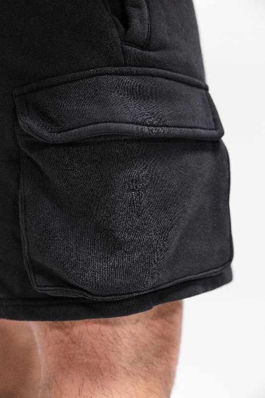 STAPLE CARGO SWEAT SHORT - VINTAGE BLACK