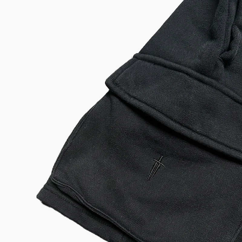 STAPLE CARGO SWEAT SHORT - VINTAGE BLACK