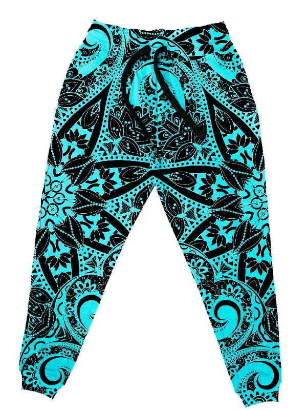 Teal Mandala Unisex Joggers