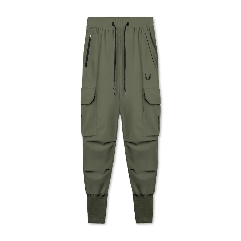 0437. TETRA-LITE™ Cargo High Rib Jogger - Olive