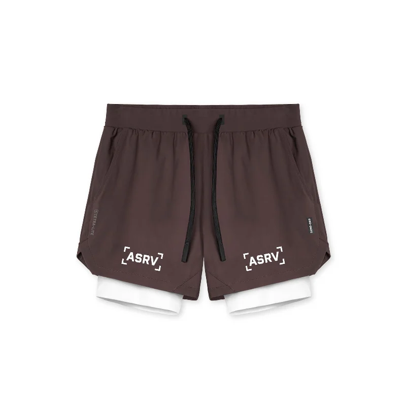 0622. TETRA-LITE™ 5"" Liner Short - Dark Earth/White