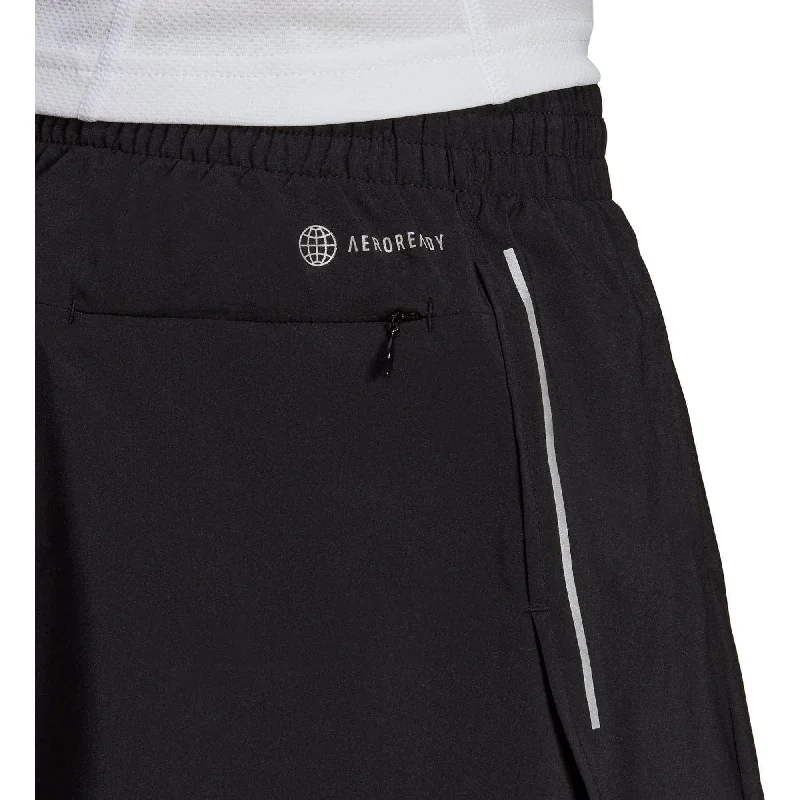 adidas Own The Run Split Mens Running Shorts - Black