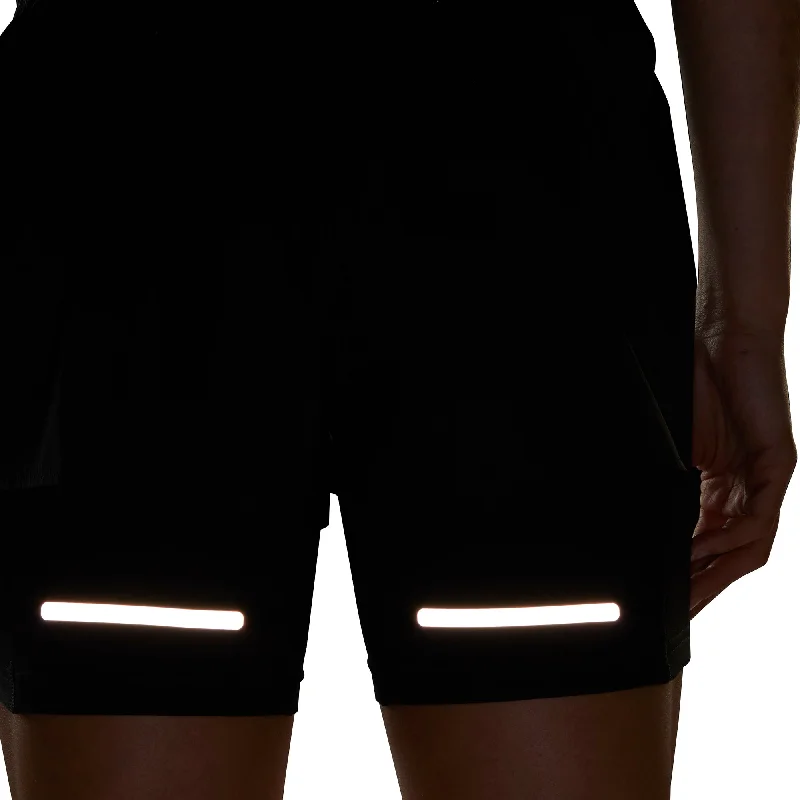 adidas Ultimate 2 In 1 Womens Running Shorts - Black