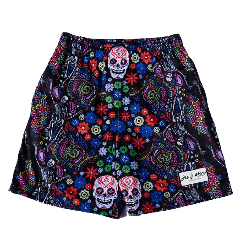 Benji Mood Day of the Dead Shorts in Black