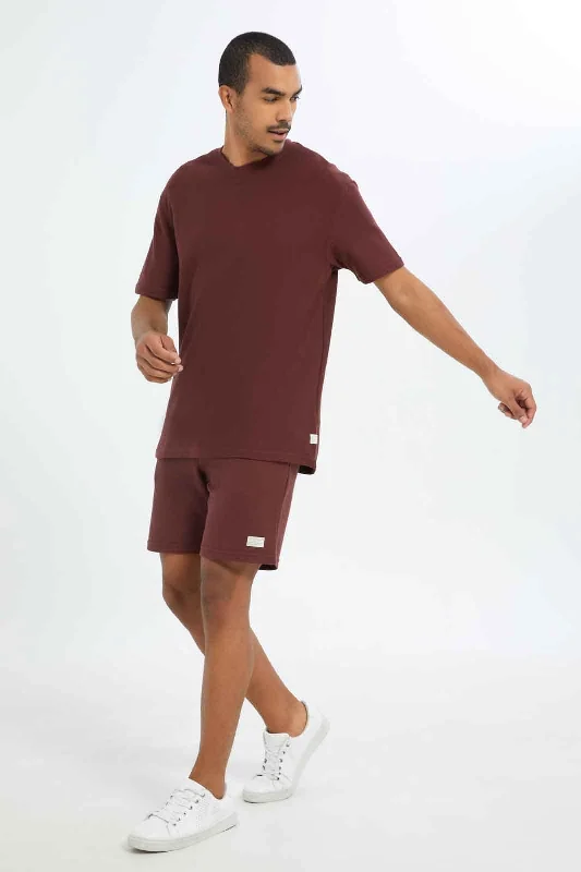 Men Brown Loungewear Short