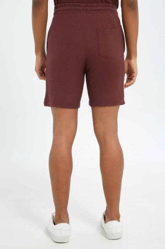 Men Brown Loungewear Short