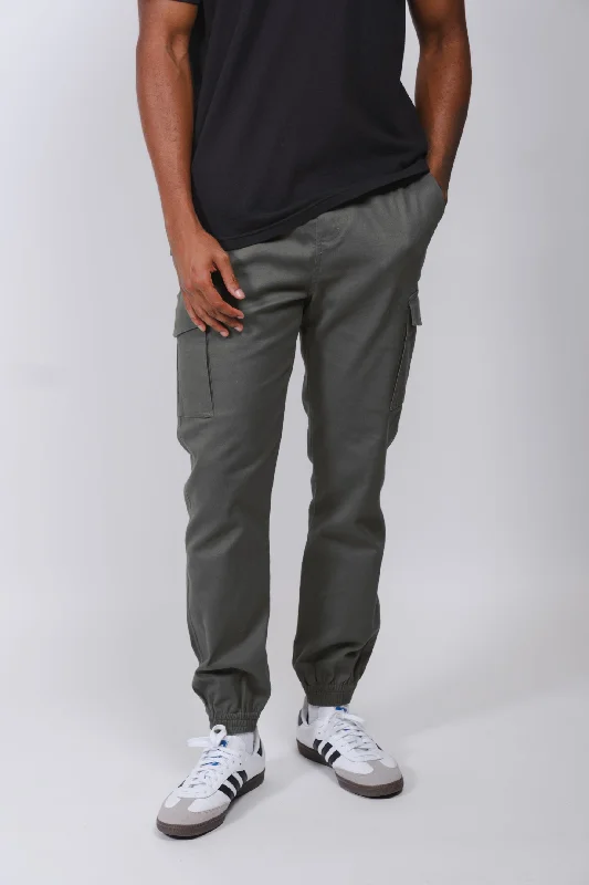 Cargo Pocket Twill Jogger