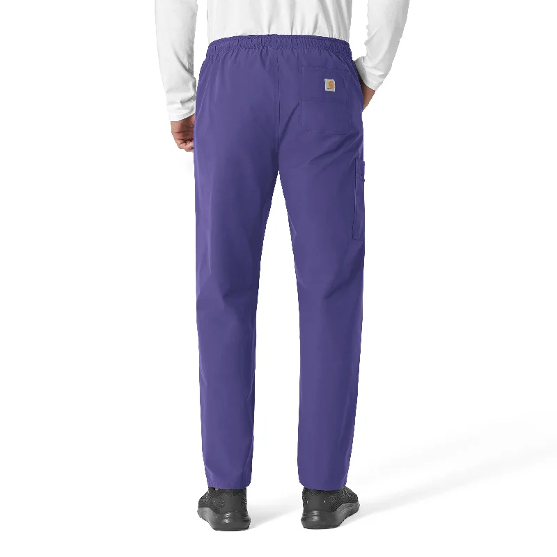 Carhartt Force Essentials Unisex Elastic Waist Cargo Scrub Pant - Grape