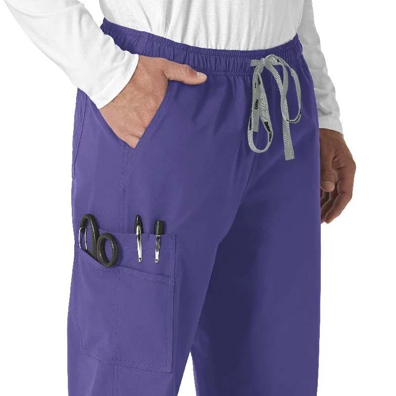 Carhartt Force Essentials Unisex Elastic Waist Cargo Scrub Pant - Grape