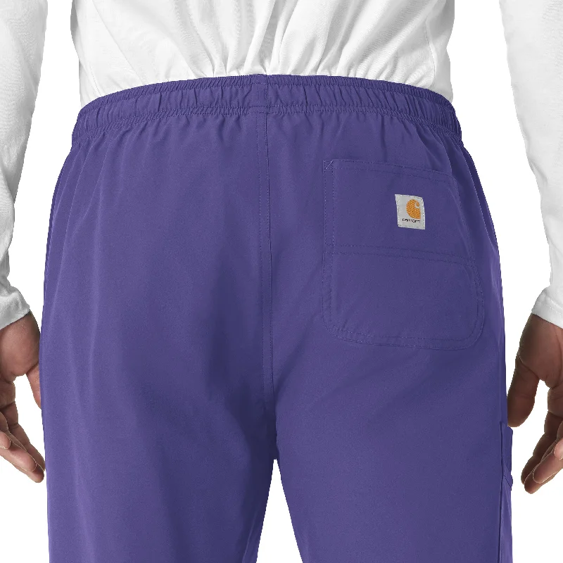 Carhartt Force Essentials Unisex Elastic Waist Cargo Scrub Pant - Grape